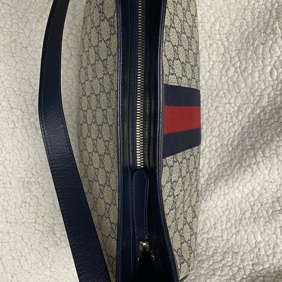 ✨SOLD✨AUTHENTIC GUCCI NAVY HOBO GG SUPREME BAG✨ - Picture 6 of 8